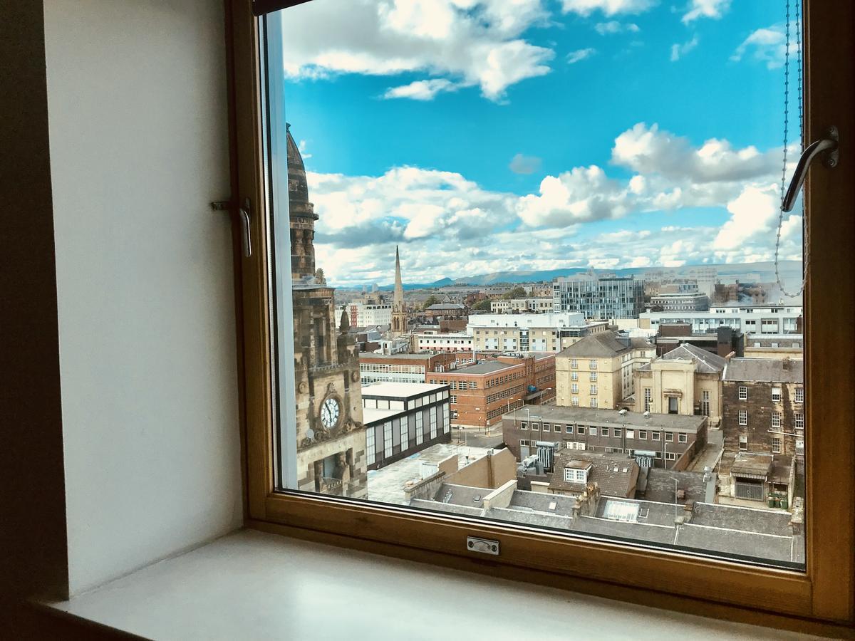 Glasgow Central Station Skyline Apartment With Parking Exteriér fotografie