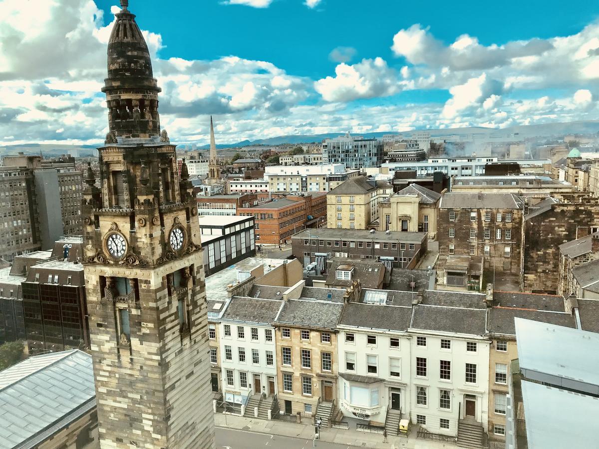 Glasgow Central Station Skyline Apartment With Parking Exteriér fotografie